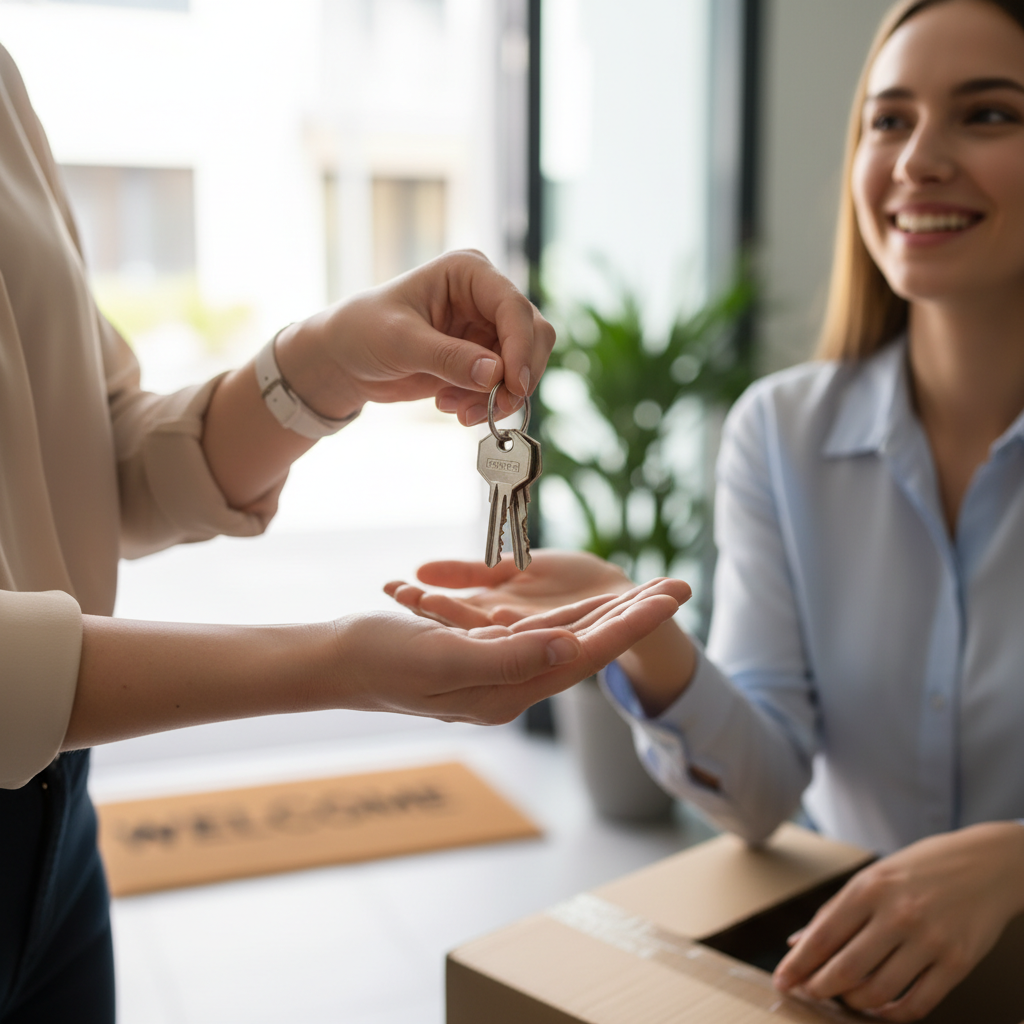 Keys handoff to new tenant